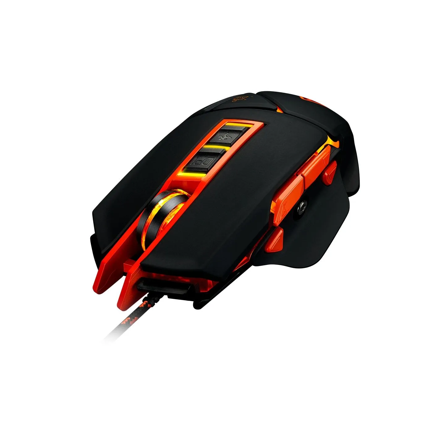 Canyon mouse Hazard GM-6 LED Wired Black Orange