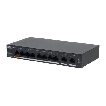 Dahua Switch|DAHUA|CS4010-8GT-60|Switch type Managed|Switch layer L2|Form factor Desktop/Wall-Mounting|10xRJ-45 ports|RJ-45 Port