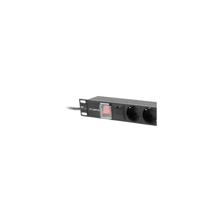 Lanberg Surge protector Rack PDU 19" 1U 10A 7X SCHUKO 2m black C14