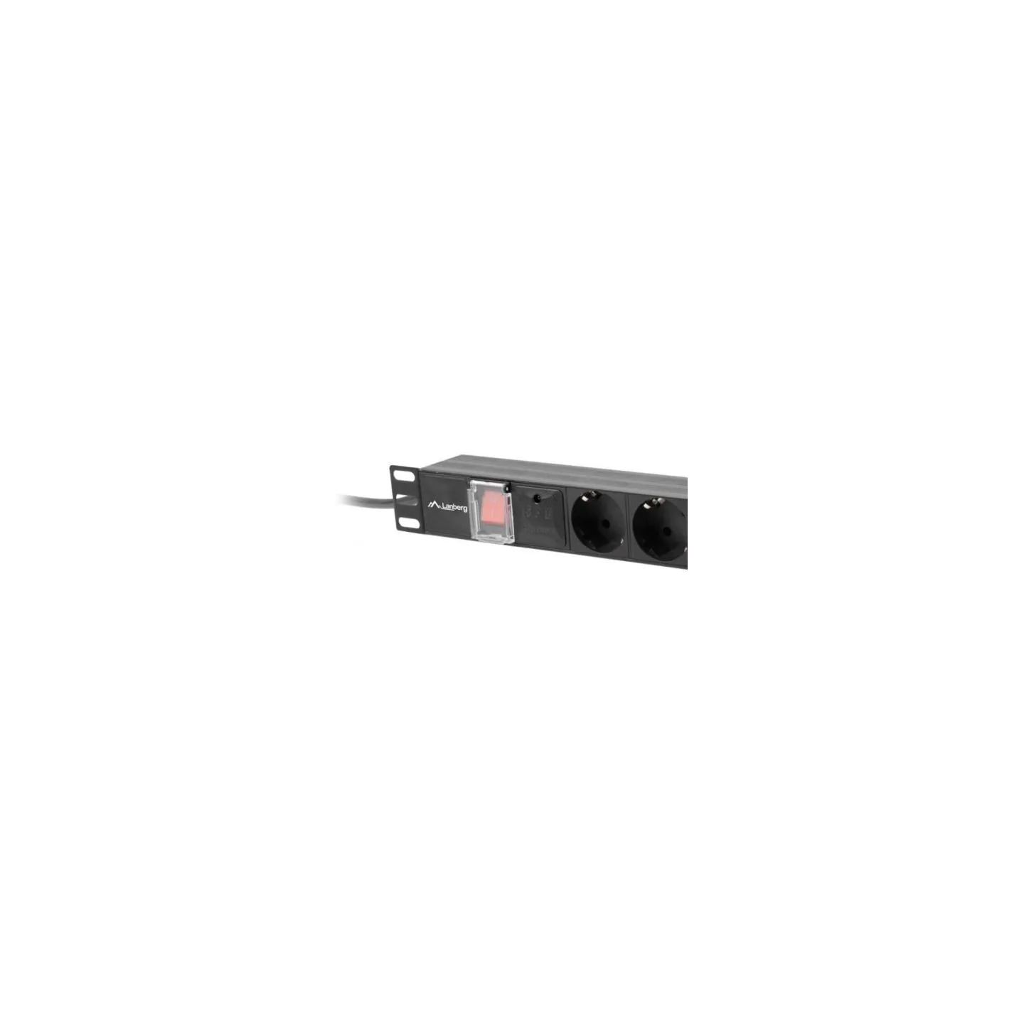 Lanberg Surge protector Rack PDU 19" 1U 10A 7X SCHUKO 2m black C14