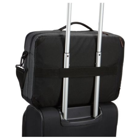 Case Logic | Era Hybrid Briefcase | Fits up to size 15.6 " | Messenger - Briefcase/Backpack | Shoulder strap | Obsidian
