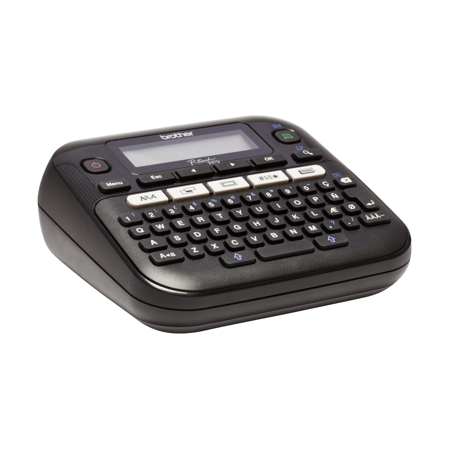 Brother PT-D210VP DESKTOP LABEL THERMO PRINTER, 20MM/SEC + CASE