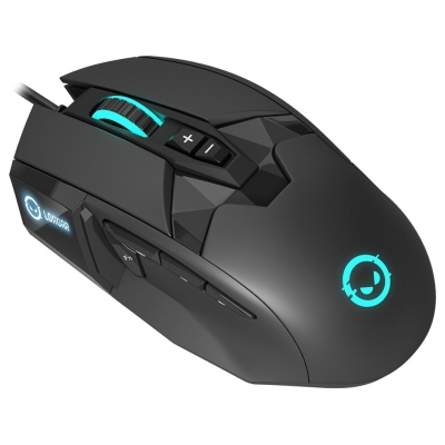 Lorgar Stricter 579, gaming mouse, 9 programmable buttons, Pixart PMW3336 sensor, DPI up to 12 000, 50 million clicks buttons li