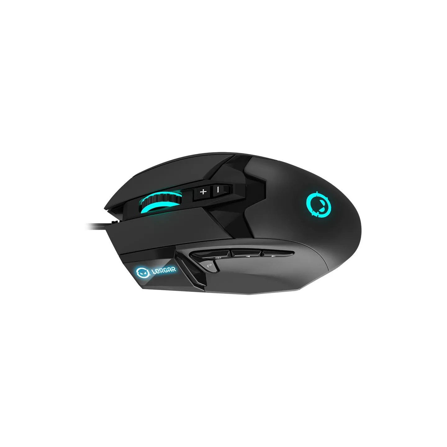 Lorgar Stricter 579, gaming mouse, 9 programmable buttons, Pixart PMW3336 sensor, DPI up to 12 000, 50 million clicks buttons li