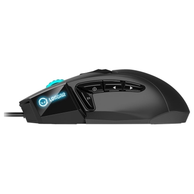 Lorgar Stricter 579, gaming mouse, 9 programmable buttons, Pixart PMW3336 sensor, DPI up to 12 000, 50 million clicks buttons li