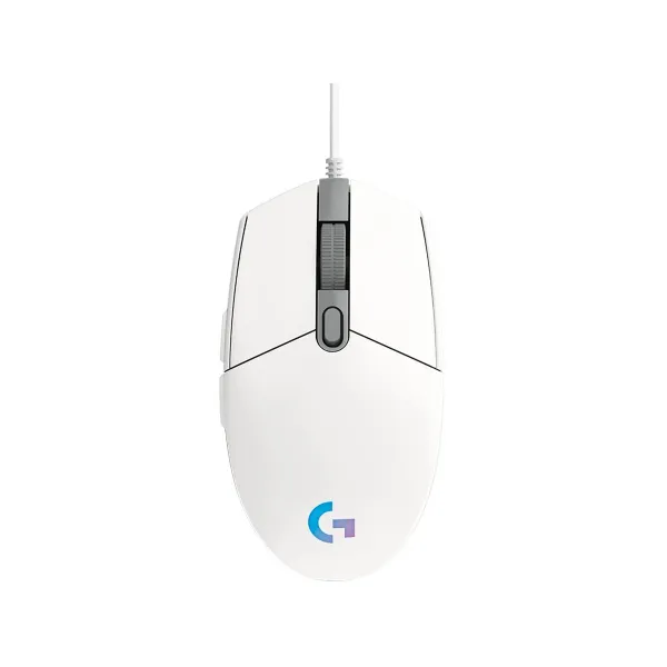 Logitech G102 LIGHTSYNC Corded Gaming Mouse - WHITE - USB - EER