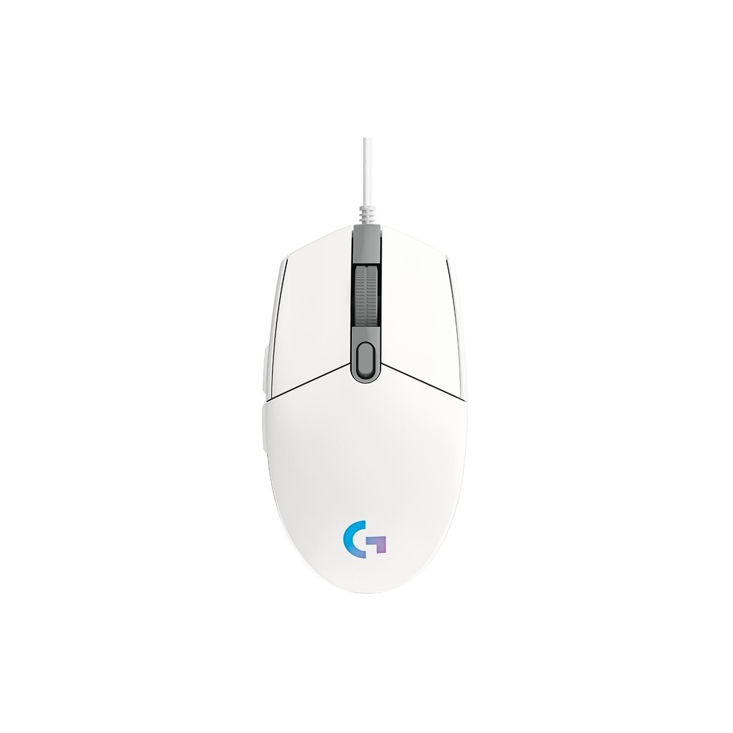 Logitech G102 LIGHTSYNC Corded Gaming Mouse - WHITE - USB - EER