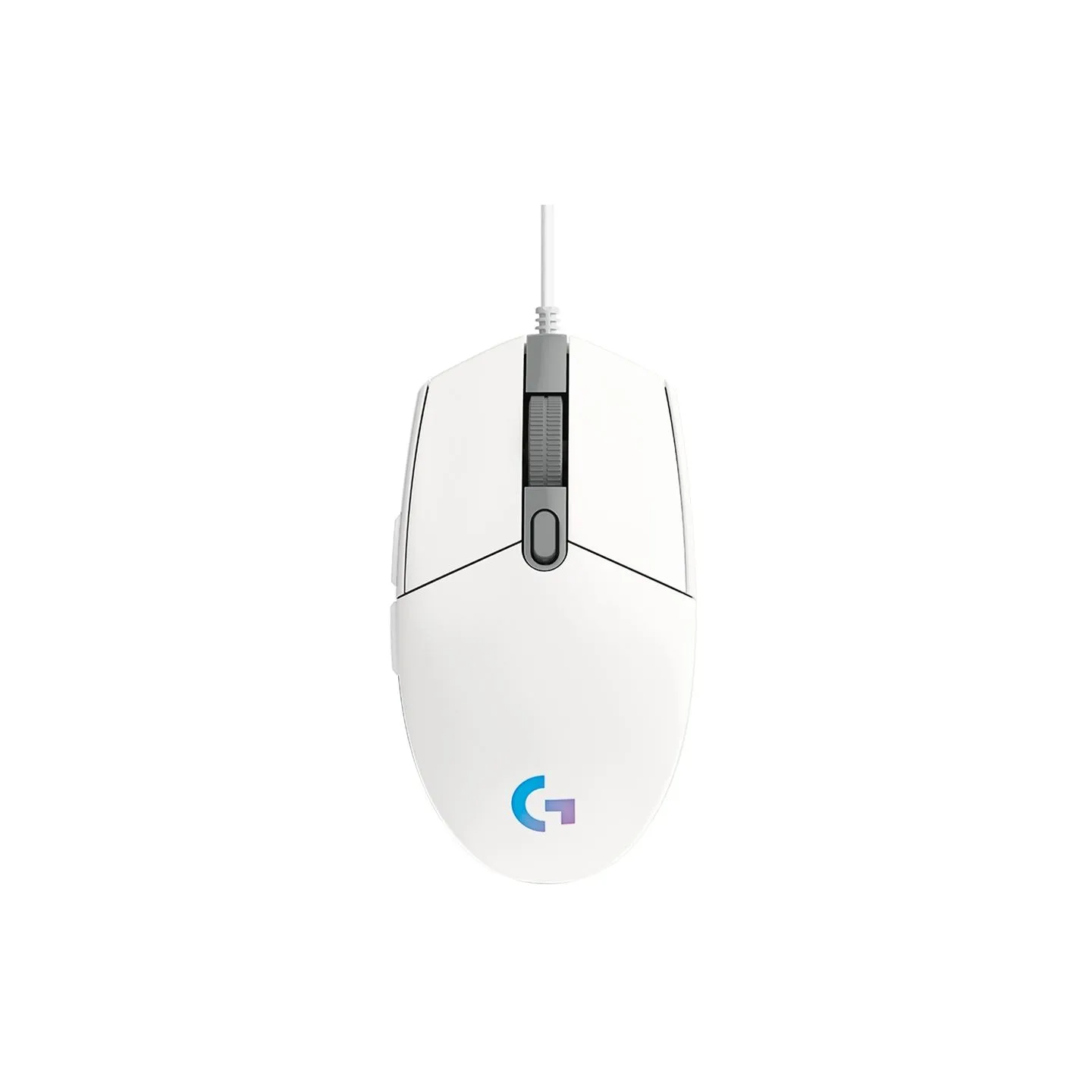 Logitech G102 LIGHTSYNC Corded Gaming Mouse - WHITE - USB - EER