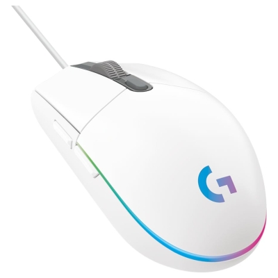 Logitech G102 LIGHTSYNC Corded Gaming Mouse - WHITE - USB - EER