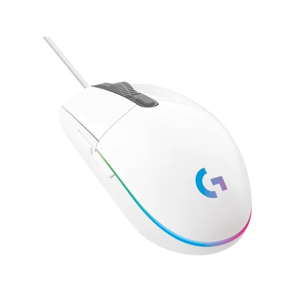 Logitech G102 LIGHTSYNC Corded Gaming Mouse - WHITE - USB - EER