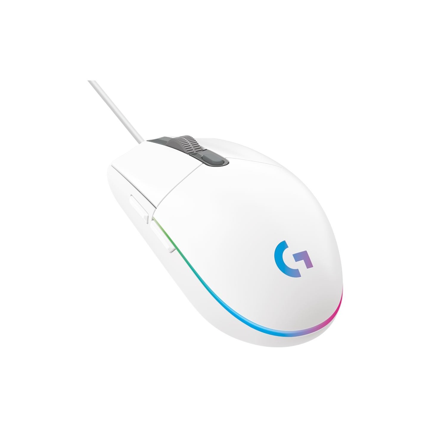 Logitech G102 LIGHTSYNC Corded Gaming Mouse - WHITE - USB - EER