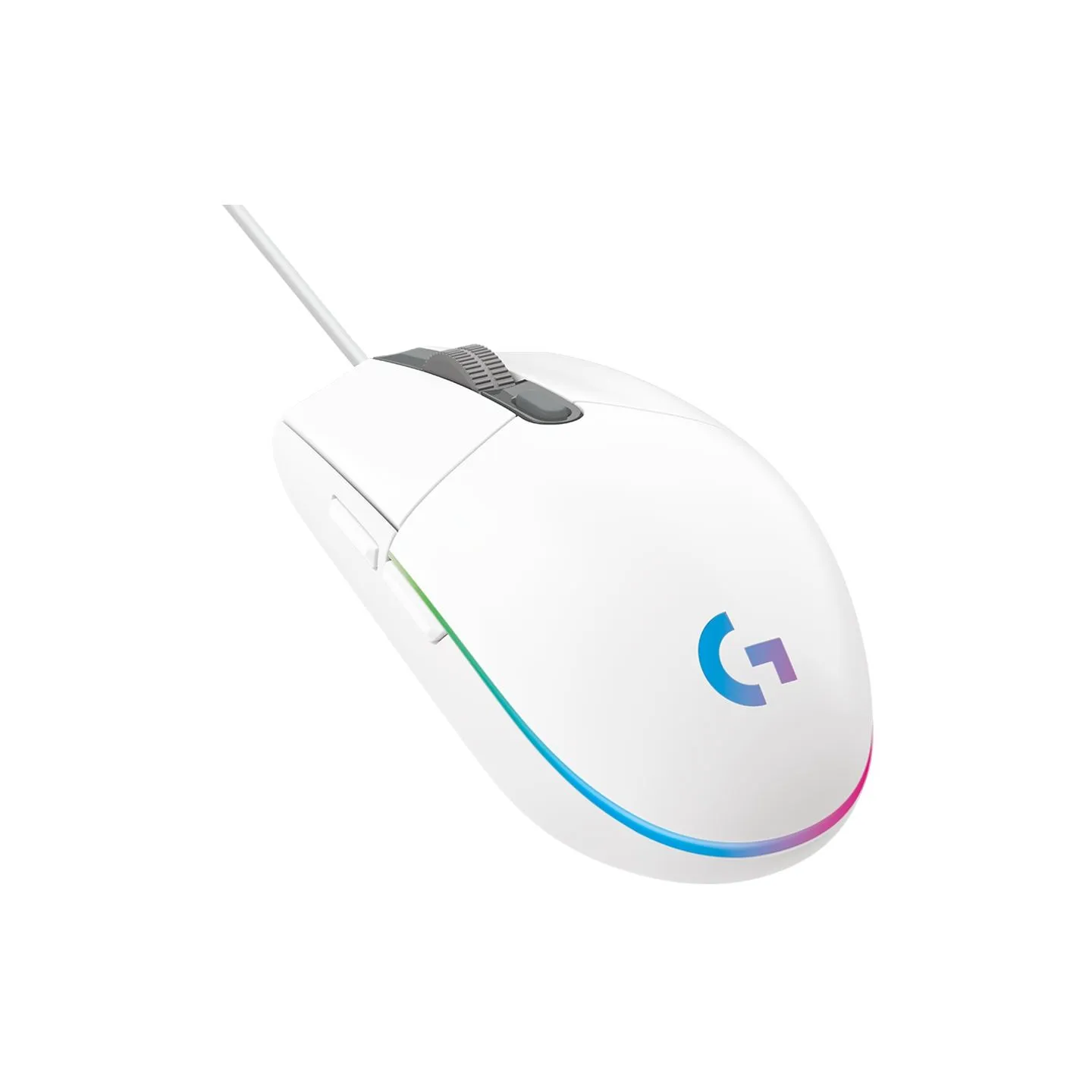 Logitech G102 LIGHTSYNC Corded Gaming Mouse - WHITE - USB - EER