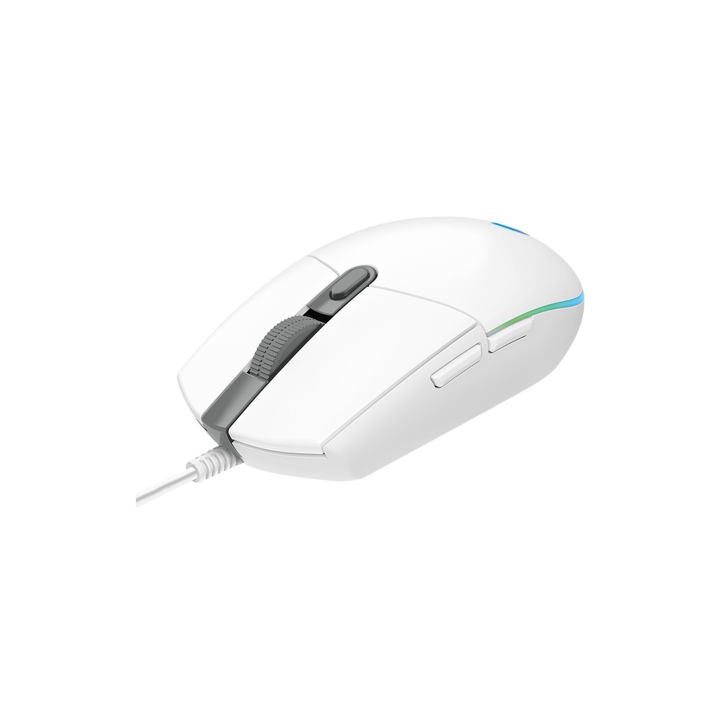 Logitech G102 LIGHTSYNC Corded Gaming Mouse - WHITE - USB - EER