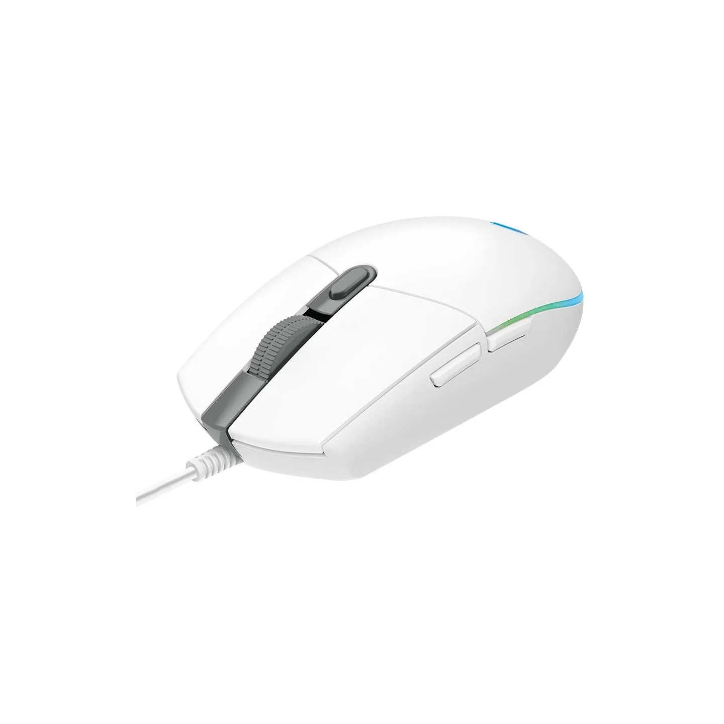 Logitech G102 LIGHTSYNC Corded Gaming Mouse - WHITE - USB - EER