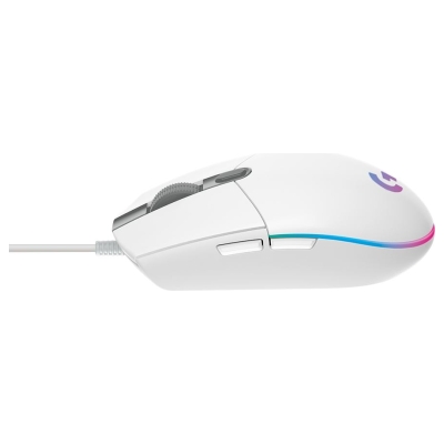 Logitech G102 LIGHTSYNC Corded Gaming Mouse - WHITE - USB - EER