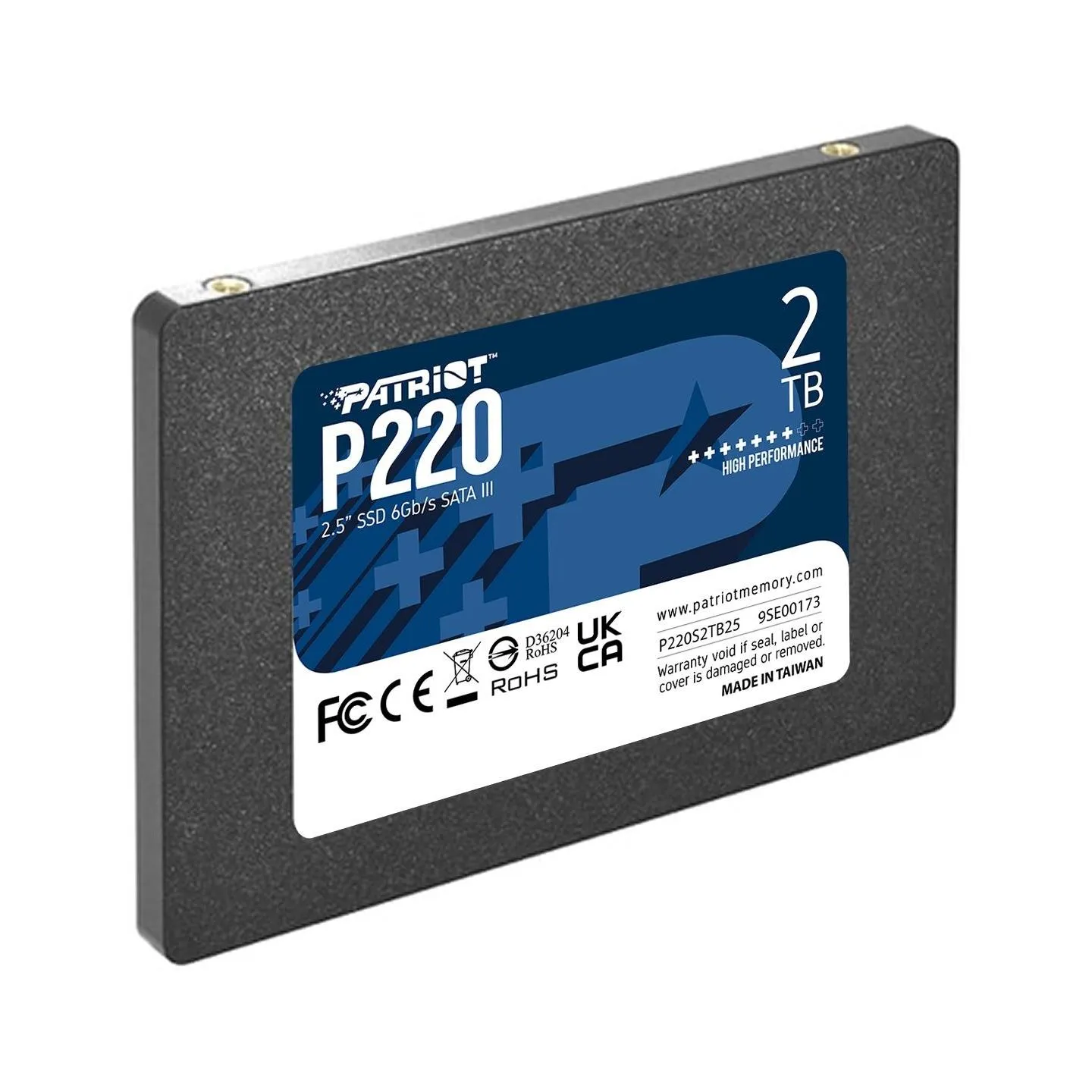 Patriot SSD drive 2TB P220 2.5 inches 550/500MB/s SATA III