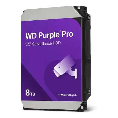 WD HDD|WESTERN DIGITAL|Purple| 8 TB|Serial ATA|7200 RPM|3.5 "|WD8002PURP