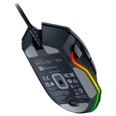 Razer Basilisk V3 35K Gaming Mouse, Black, Focus Pro 35K Optical Sensor Gen-2, Optical Mouse Switches Gen-3, Razer™ Speedflex Ca