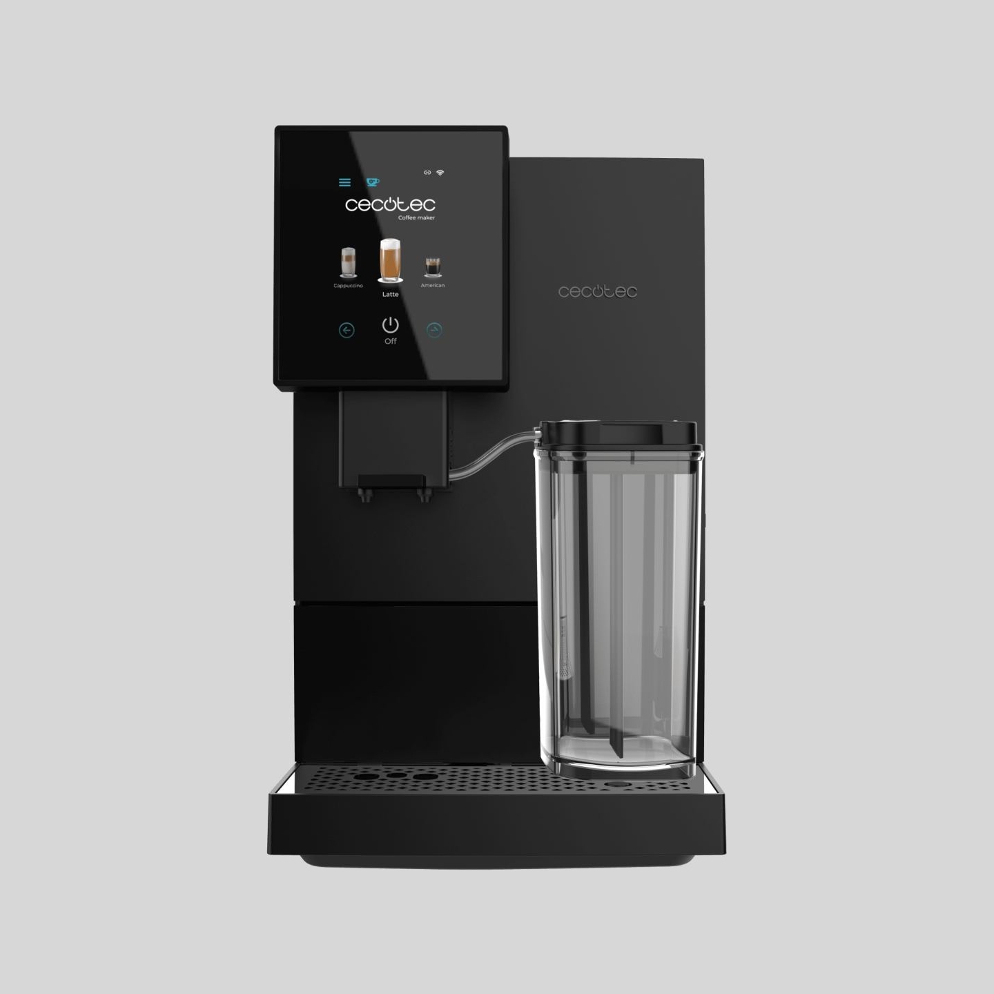 Cecotec Coffee Maker | Cremmaet Compactccino Connected | Pump pressure 19 bar | Built-in milk frother | Super-automatic | Black