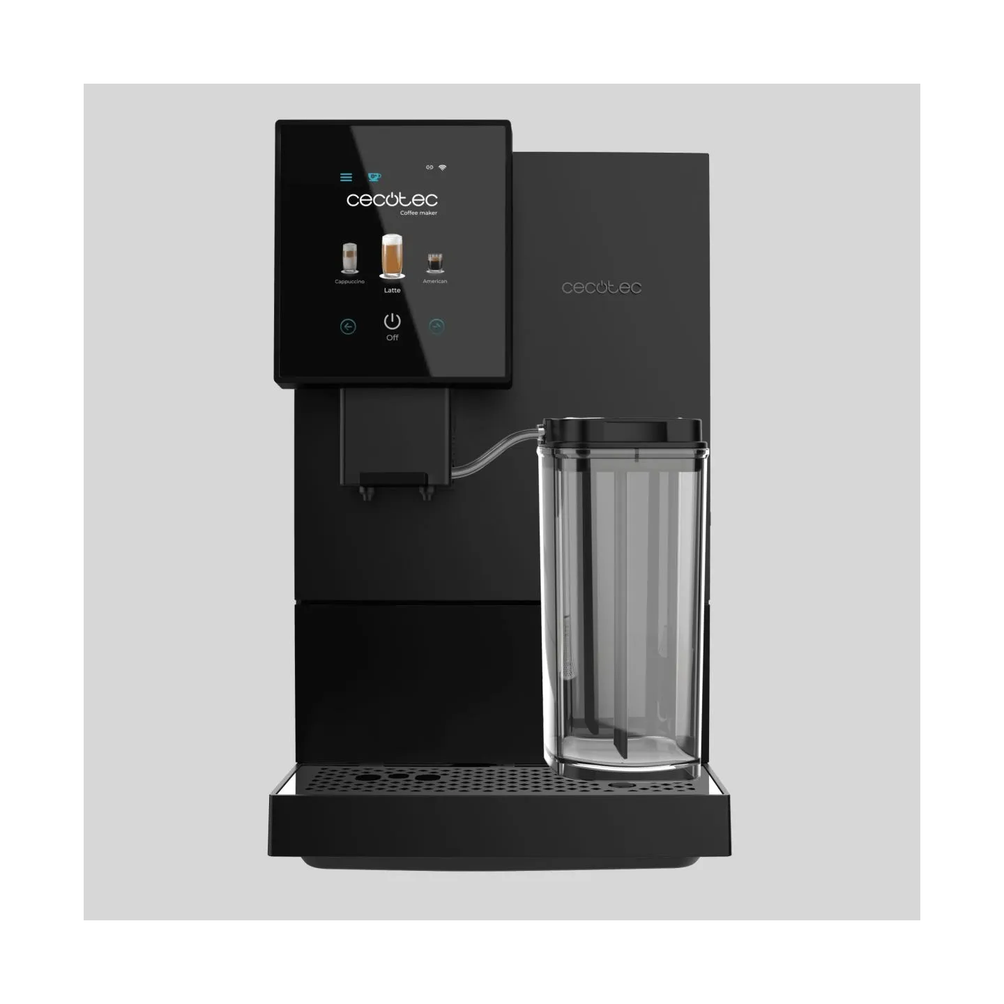 Cecotec Coffee Maker | Cremmaet Compactccino Connected | Pump pressure 19 bar | Built-in milk frother | Super-automatic | Black
