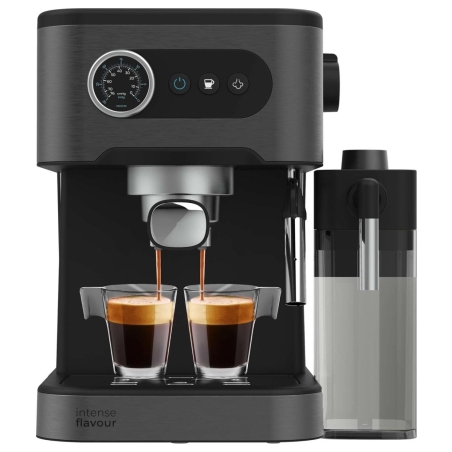 Cecotec Coffee machine | Power Espresso 20 Pro Latte | Pump pressure 20 bar | Built-in milk frother | Semi-automatic | Black | 1