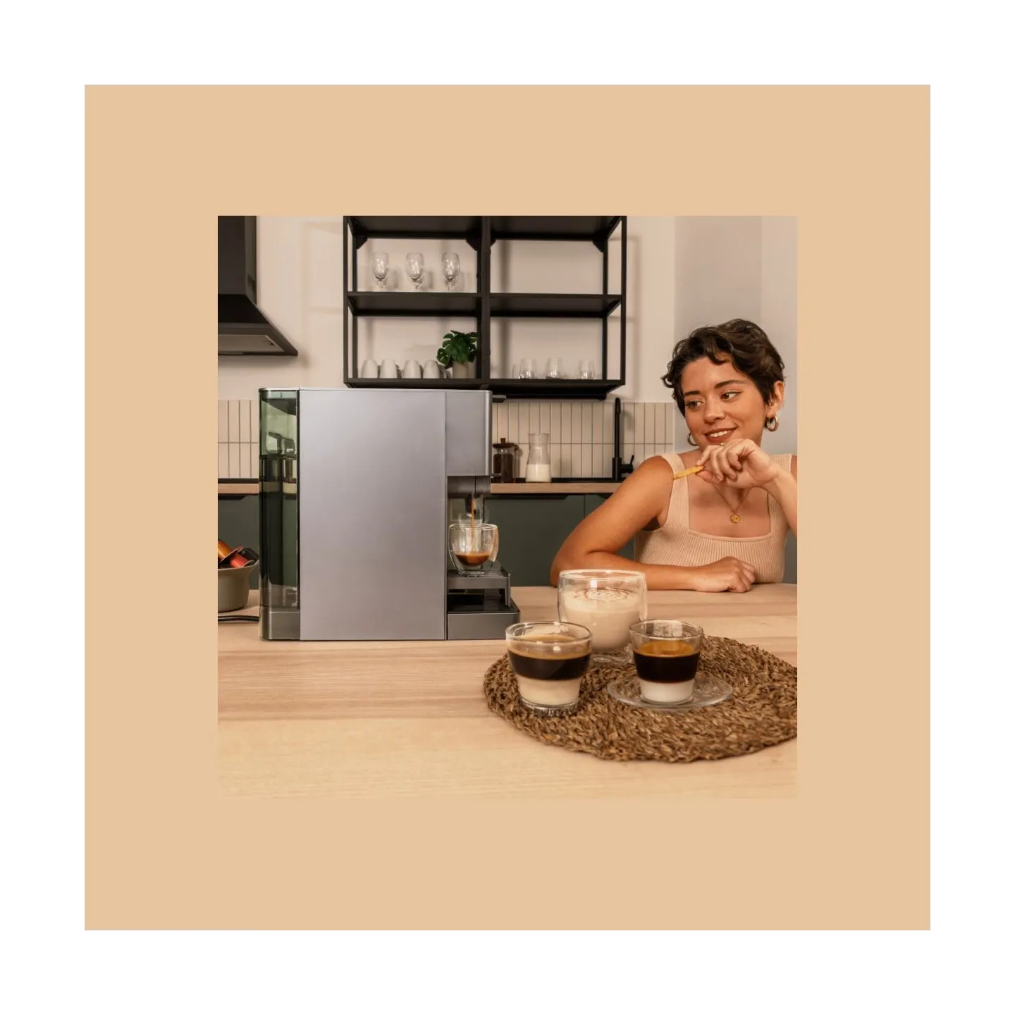Cecotec Coffee machine | FreeStyle Latte T | Pump pressure 20 bar | Built-in milk frother | Automatic | Grey | 1350 W