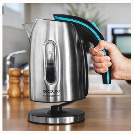 Cecotec Kettle | ThermoSense 220 Steel | Electric | 1630 W | 1.2 L | Stainless Steel | 360° rotational base | Stainless Steel