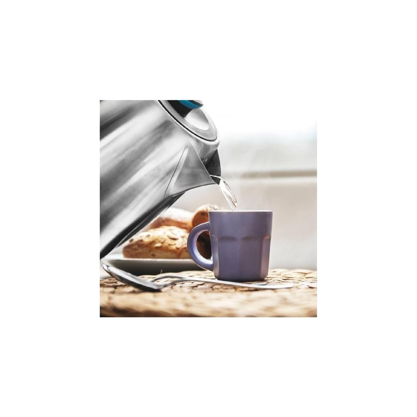 Cecotec Kettle | ThermoSense 220 Steel | Electric | 1630 W | 1.2 L | Stainless Steel | 360° rotational base | Stainless Steel