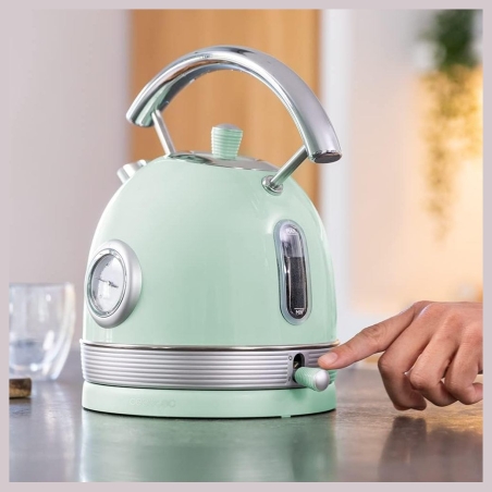 Cecotec Kettle | ThermoSense 420 Vintage | 2200 W | Electric | 1.8 L | Stainless steel | 360° rotational base | Light Green