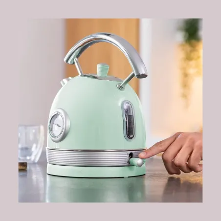 Cecotec Kettle | ThermoSense 420 Vintage | 2200 W | Electric | 1.8 L | Stainless steel | 360° rotational base | Light Green