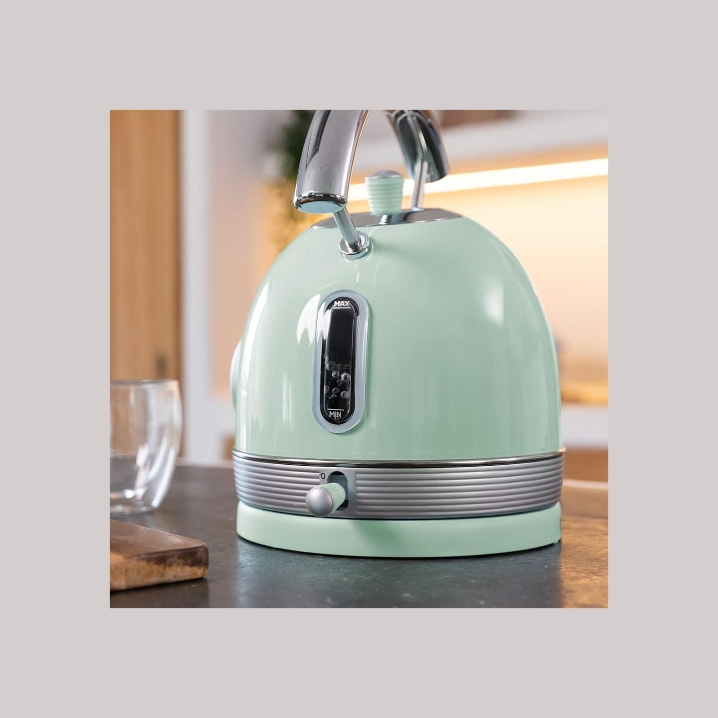 Cecotec Kettle | ThermoSense 420 Vintage | 2200 W | Electric | 1.8 L | Stainless steel | 360° rotational base | Light Green