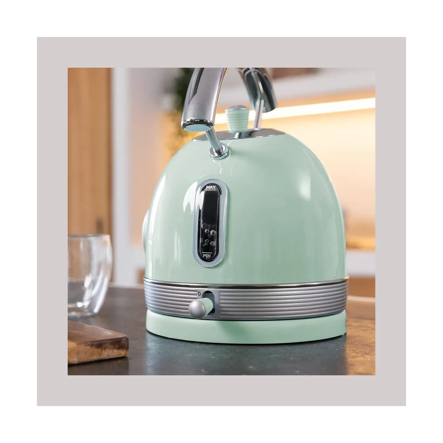 Cecotec Kettle | ThermoSense 420 Vintage | 2200 W | Electric | 1.8 L | Stainless steel | 360° rotational base | Light Green
