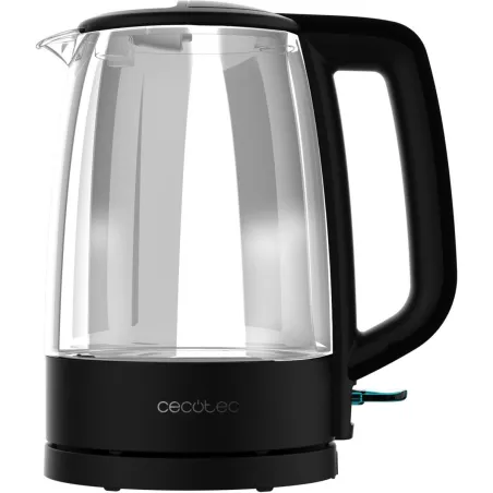 Cecotec Kettle | ThermoSense 320 Clear | 2200 W | Electric | 1.7 L | Glass | 360° rotational base | Black/Transparent