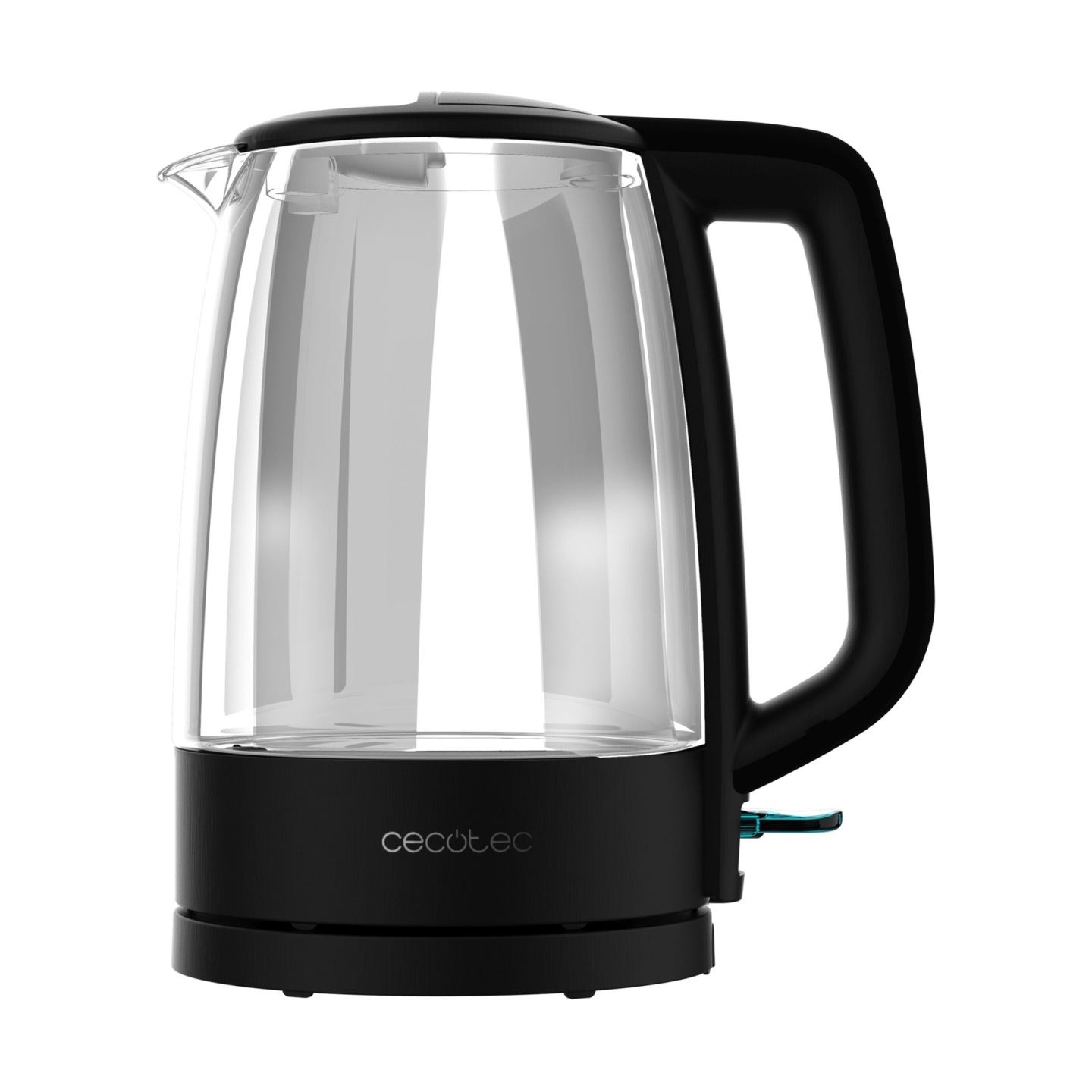 Cecotec Kettle | ThermoSense 320 Clear | 2200 W | Electric | 1.7 L | Glass | 360° rotational base | Black/Transparent