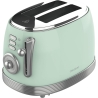 Cecotec Toaster | Toast&Taste 800 Vintage | Power 850 W | Number of slots 2 | Housing material Stainless steel | Light Green