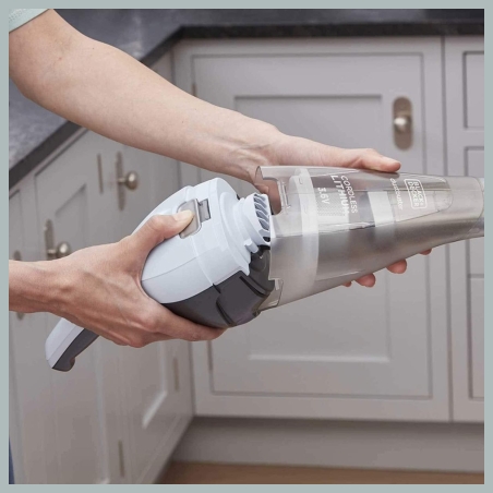 Black & Decker Vacuum Cleaner | NVC215W-QW | Cordless operating | 7.2 V | Blue/Gray | Operating time (max) 10 min