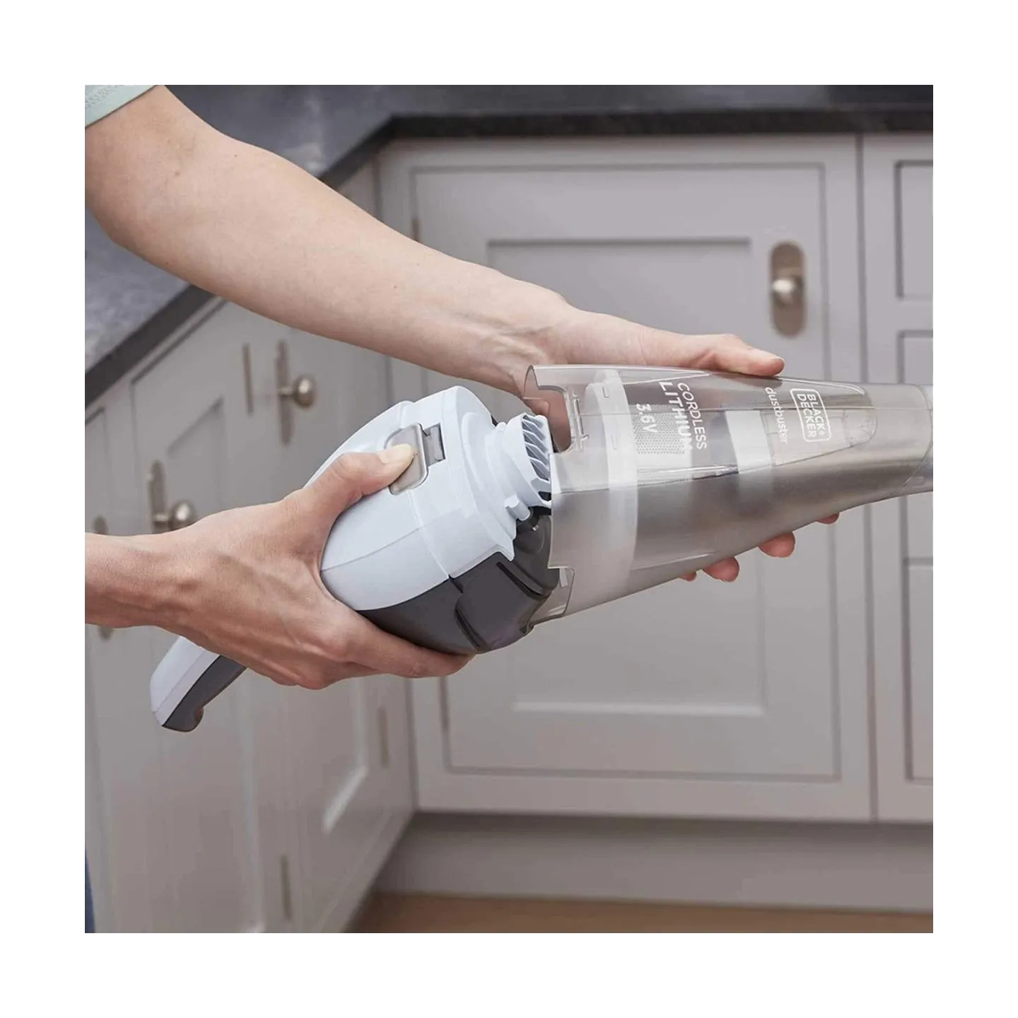 Black & Decker Vacuum Cleaner | NVC215W-QW | Cordless operating | 7.2 V | Blue/Gray | Operating time (max) 10 min