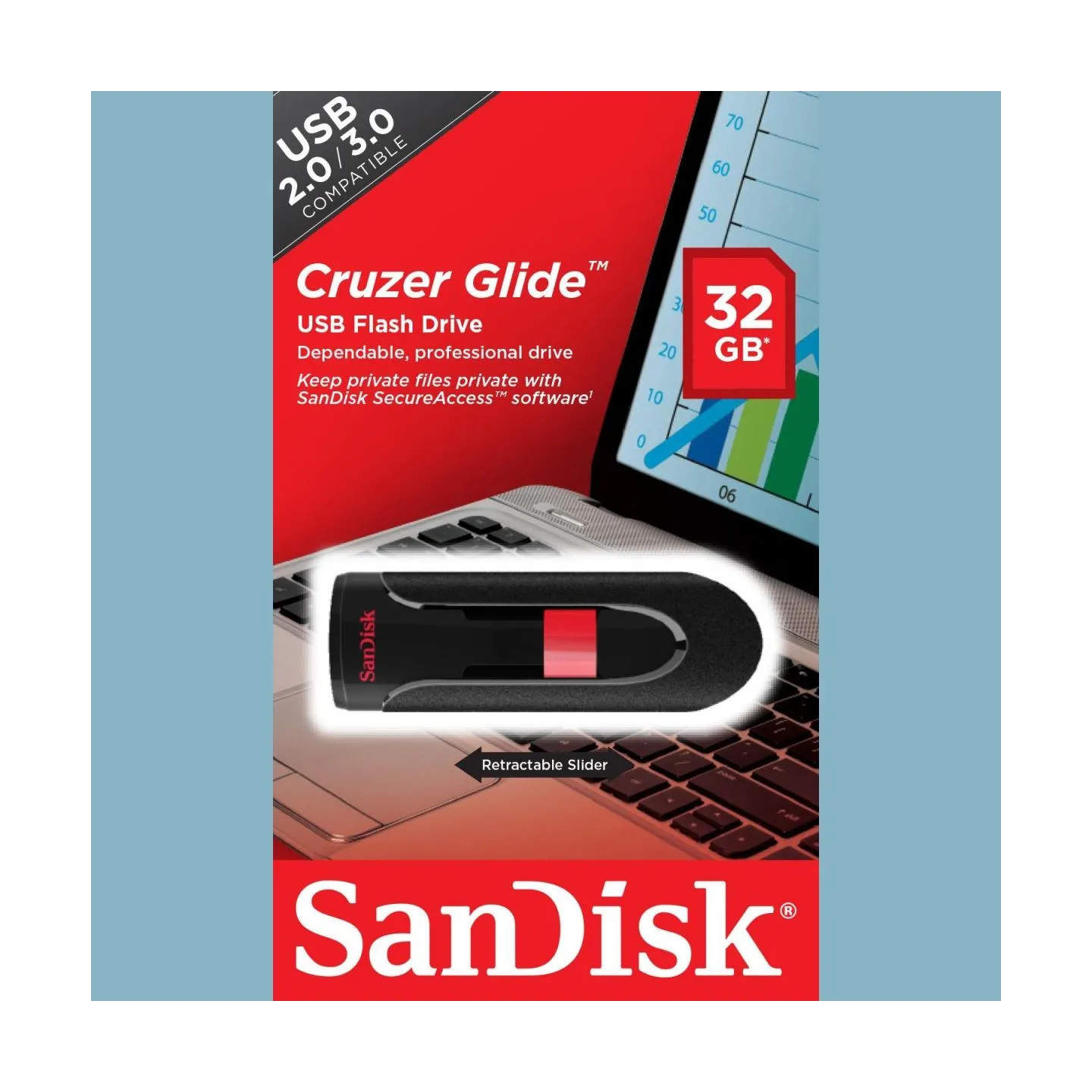 Sandisk MEMORY DRIVE FLASH USB2 32GB/SDCZ60-032G-B35 SANDISK
