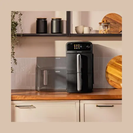 Cecotec Double hot air fryer | Cecofry DuoLevel 10000 | Power 2400 W | Capacity 10 L | Black