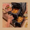 Cecotec Double hot air fryer | Cecofry DuoLevel 10000 | Power 2400 W | Capacity 10 L | Black