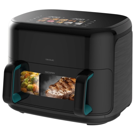 Cecotec Double hot air fryer | Cecofry&Grill Smokin'Prime 11000 | Power 2800 W | Capacity 11 L | Black