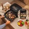 Cecotec Double hot air fryer | Cecofry&Grill Smokin'Prime 11000 | Power 2800 W | Capacity 11 L | Black