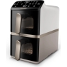 Philips Airfryer, Dual Basket | NA462/80 4000 Series | Capacity 10 L | Power 2750 W | RapidAir | Silk White/Beige