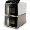 Philips Airfryer, Dual Basket | NA462/80 4000 Series | Capacity 10 L | Power 2750 W | RapidAir | Silk White/Beige