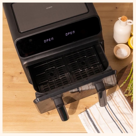 Cecotec Double hot air fryer | Cecofry Advance 9000 Window | Power 2200 W | Capacity 9 L | Black