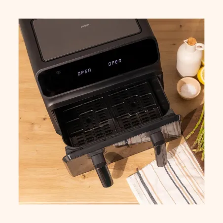 Cecotec Double hot air fryer | Cecofry Advance 9000 Window | Power 2200 W | Capacity 9 L | Black