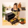 Cecotec Double hot air fryer | Cecofry Advance 9000 Window | Power 2200 W | Capacity 9 L | Black