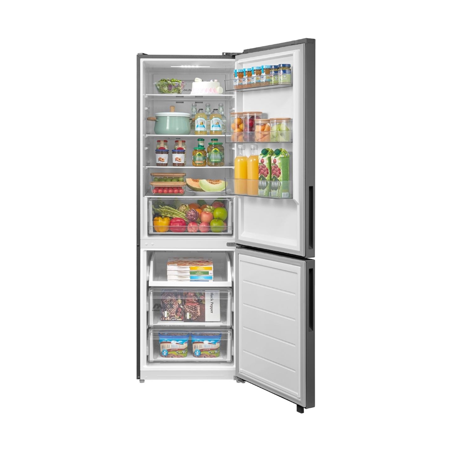 Midea Refrigerator | MDRB548MME46 | Energy efficiency class E | Free standing | Combi | Height 186 cm | No Frost system | Fridge