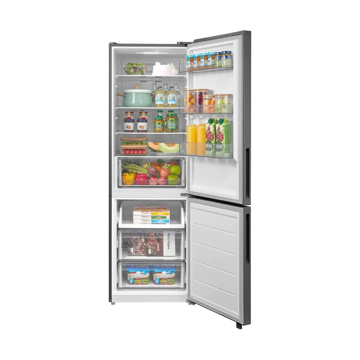 Midea Refrigerator | MDRB548MME46 | Energy efficiency class E | Free standing | Combi | Height 186 cm | No Frost system | Fridge