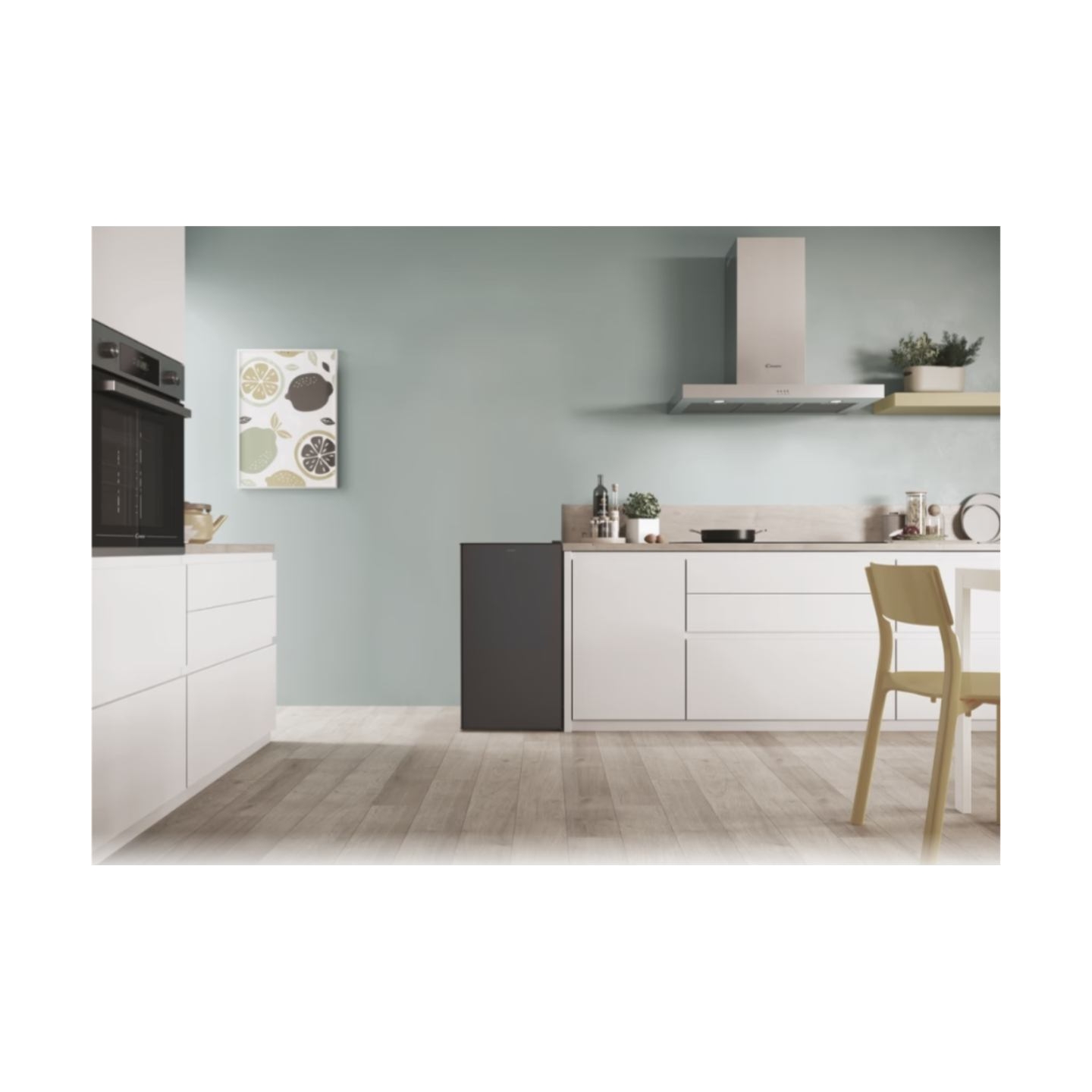 Candy Table Top Refrigerator | CHASD4385EBC | Energy efficiency class E | Free standing | Larder | Height 85 cm | Fridge net cap